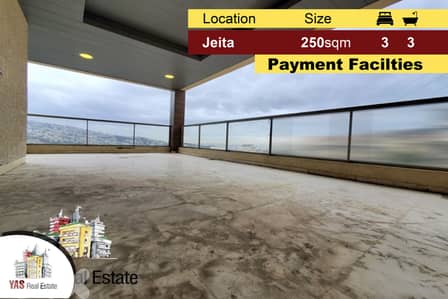 Jeita 250m2 | Brand New | Luxury | Panoramic View | Payment Facilties