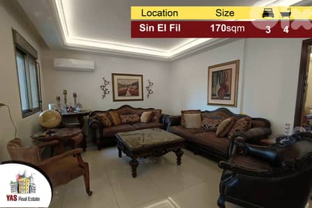 Sin El Fil 170m2 | High End | Greenery Street View | AA/AC |
