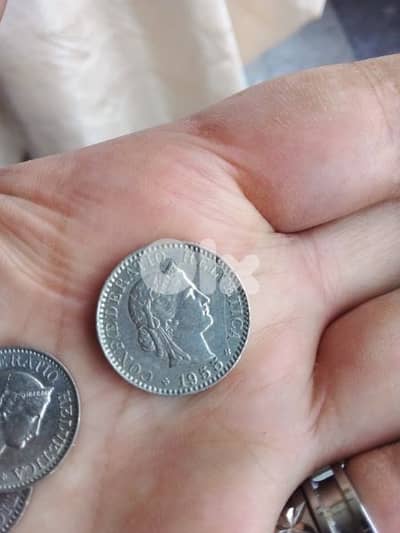 swiss 1955 20 cent coin
