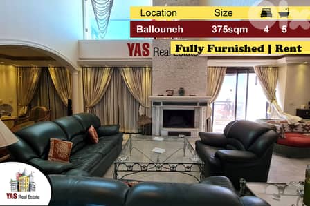 Ballouneh 375m2 Penthouse | Rent |Furnished | Luxury | View |Catch|KS