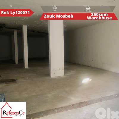 Warehouse available in Zouk Mosbeh مستودع متاح في زوق مصبح