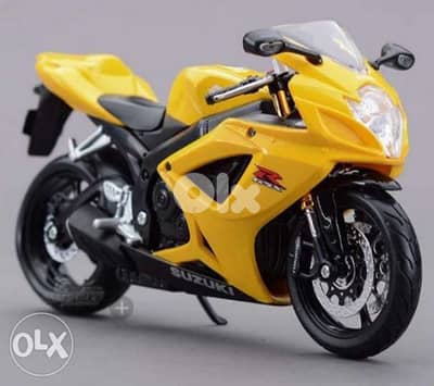Suzuki GSXR 600 diecast motorcycle model 1:12