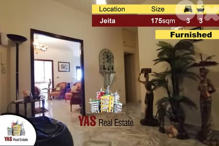 Jeita 175m2 | Fully Furnished | Panoramic View | Luxurious |