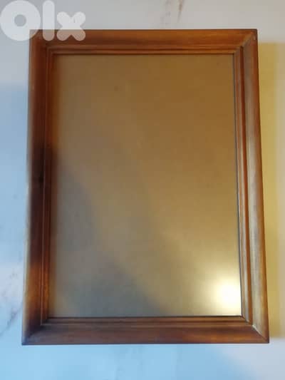 wood photo frame 34*25 picture size plus non reflective glass