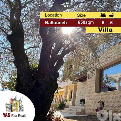 Ballouneh 650m2 Villa | Panoramic View | Ultra Prime | Unique |