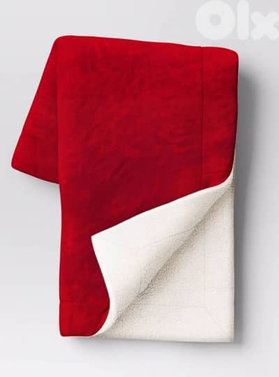 threshold faux shearling blanket