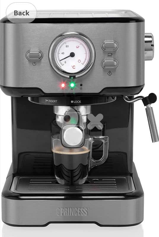 Princess 249412 Espresso + Capsule Machine  /4$delivery 18