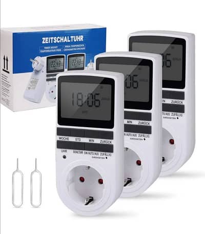 Aulaya German Digital Timer, Electric Socket,10 Programs/4& delivery