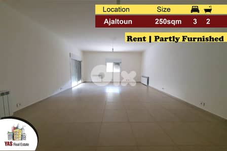 Ajaltoun 250m2 | Rent | Partly Furnished | Private Street | Flat | KH