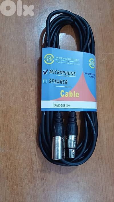 cable xlr 5m new not used