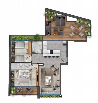 READY TO MOVE IN SPEARS PRIME , TERRACE (130SQ) 2 BEDROOMS , (BT-734)