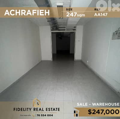 Warehouse for sale in Achrafieh AA147 مستودع للبيع في الأشرفية