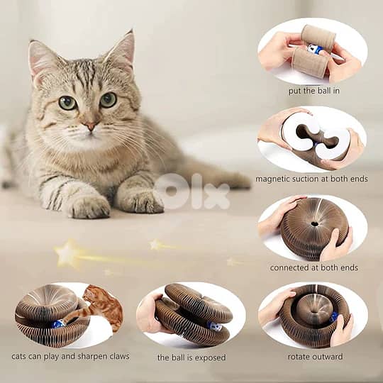 Foldable Accordion Cat Scratch 1