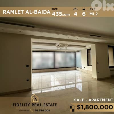 Apartment for sale in Ramlet El Baida ML2