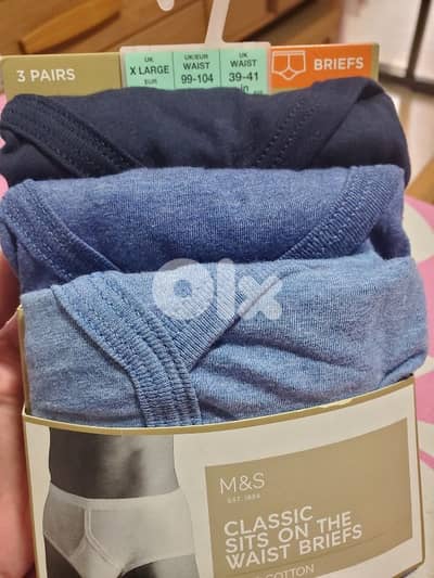 3 pants XL ماركة Marks & Spencer