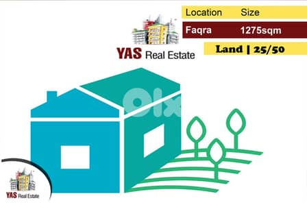 Faqra 1275m2 | Land | 25/50 | Unlockable View |Ideal Location | AC |