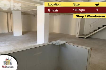 Ghazir 100m2 | 70m2 Mezzanine | Prime Location | Shop/Showroom | Catch
