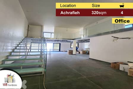 Achrafieh 320m2 | 140m2 Terrace | Luxury Office | Prime Area | AC |