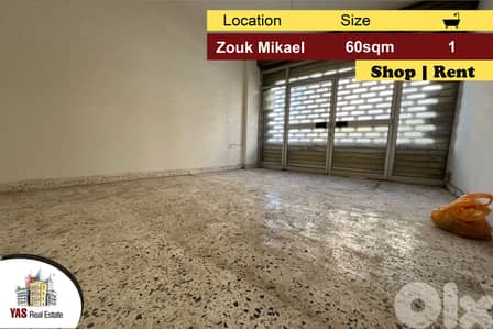 Zouk Mikael 60m2 | Shop For Rent | Well Maintained | Prime Location|EH