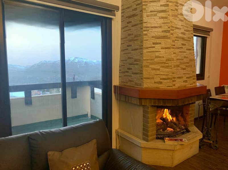 Chalet for sale in ouyoun El simane/ Amazing View/ Furnished 4