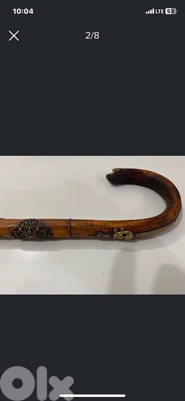 super rare 19th century Scottish gents walking stick