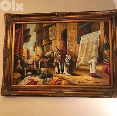 لوحة زيتيّة مستوردة/مقاس:180x80