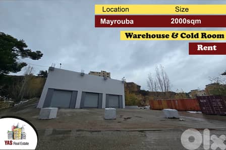 Mayrouba 2000m2 | 5000m2 Plots | Cold Storage | Warehouse | Rent | DA
