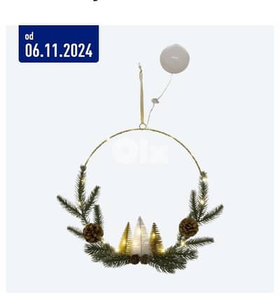 casalux led metal wreath