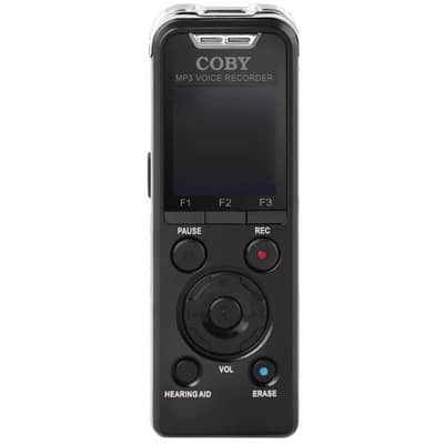 Coby Digital Voice Recorder 8GB Audio Sound Recorder MP3 Player
