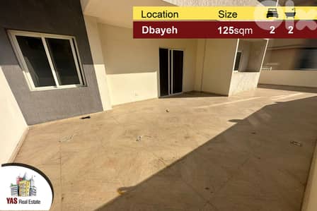 Dbayeh 125m2 | 100m2 Terrace | Dead End Street | New | MJ |