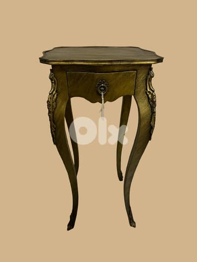 Antique Side Table with Drawer