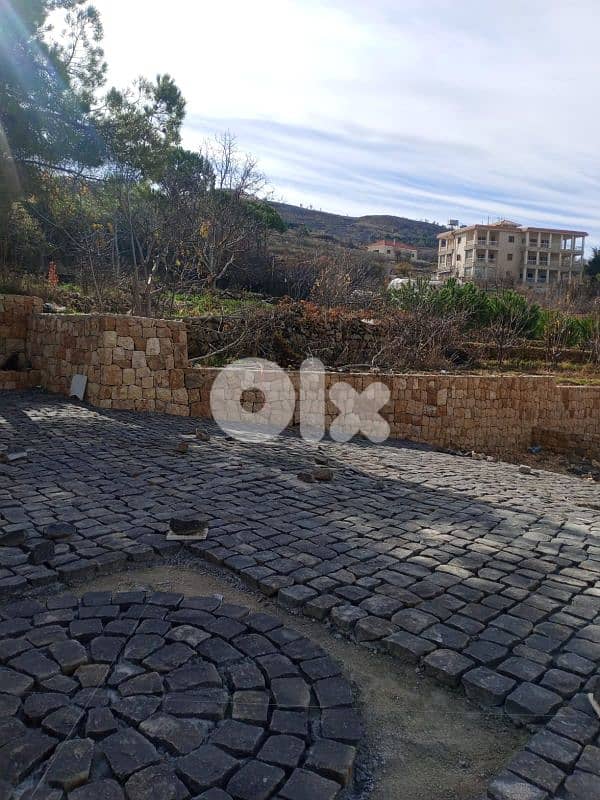 ارض مع بيت في الشوف نبع الصفا  للبيع land with house for sale in shouf 8
