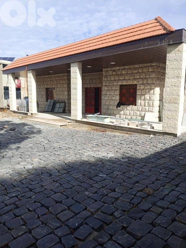 ارض مع بيت في الشوف نبع الصفا  للبيع land with house for sale in shouf 9