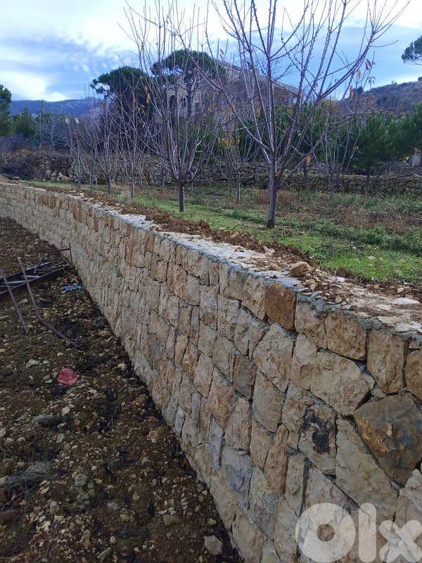 ارض مع بيت في الشوف نبع الصفا  للبيع land with house for sale in shouf 12