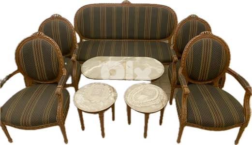 French Parlor Set Louis XVI style صالون كامل