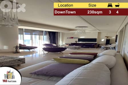 Downtown 230m2 | Decorated | Luxury | Super Prime Location | PA