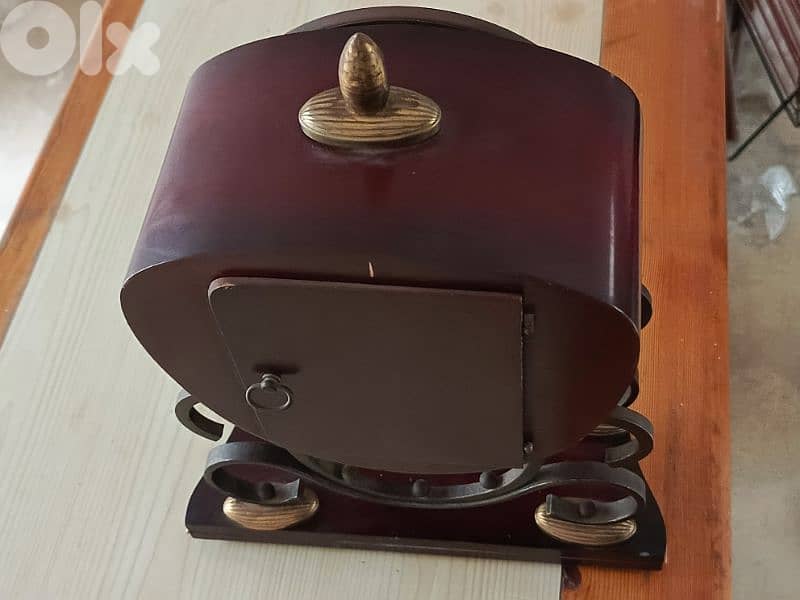 FHS Antique Clock Rococo Style Table Made in Germany 2