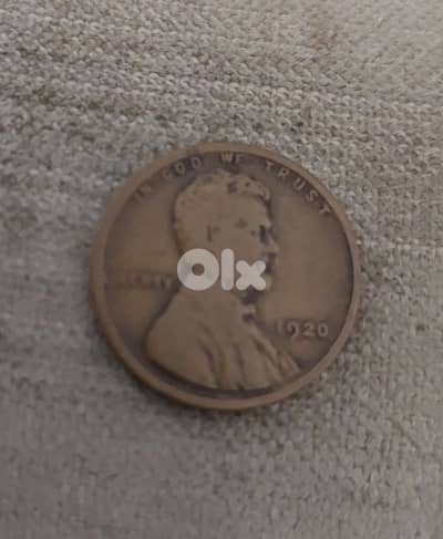 USA Lincolin Wheat Cent Coin 1920