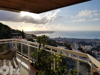 Apartment for sale in Mtayleb with Magical sea view شقة للبيع