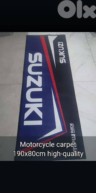 Carpet for motorcycles