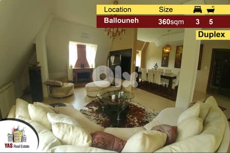 Ballouneh 360m2 - upgraded - unique property - private street -