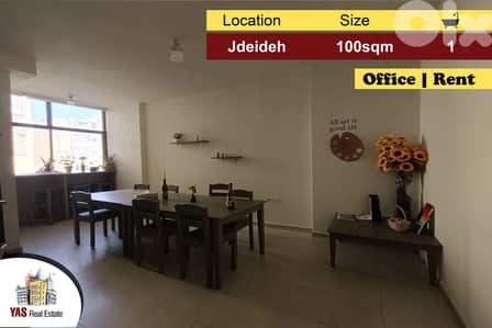 Jdeideh 100m2 | Office | Rent|Perfect Investment | Well Maintained|AA