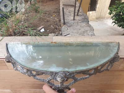 brass shelf