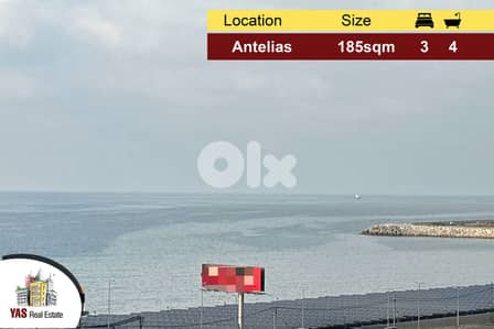 Antelias 185m2 | Sea View | Main Road | Quiet Street | Catch | MJ |