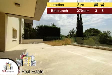 Ballouneh 270m2 | 230m2 Garden | Brand New | High-end | Open View |