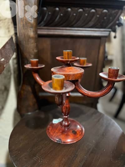 candle holder solid wood