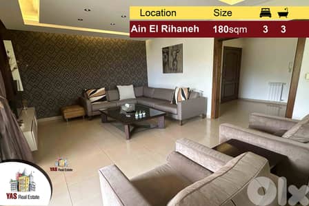 Ain El Rihaneh 180m2 | Decorated Flat | Cozy | Mountain View | EL |