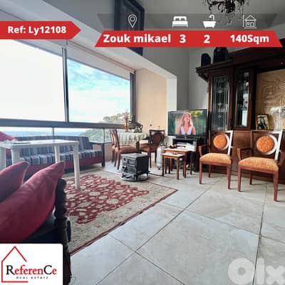 Apartment with view in zouk mikael شقة مطلة في زوق مكايل