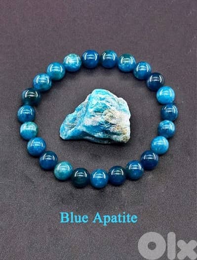 Natural Blue Apatite Bracelet