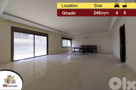Ghadir 240m2 | Luxury | Brand New | Calm Area | Open View | YV/EH |